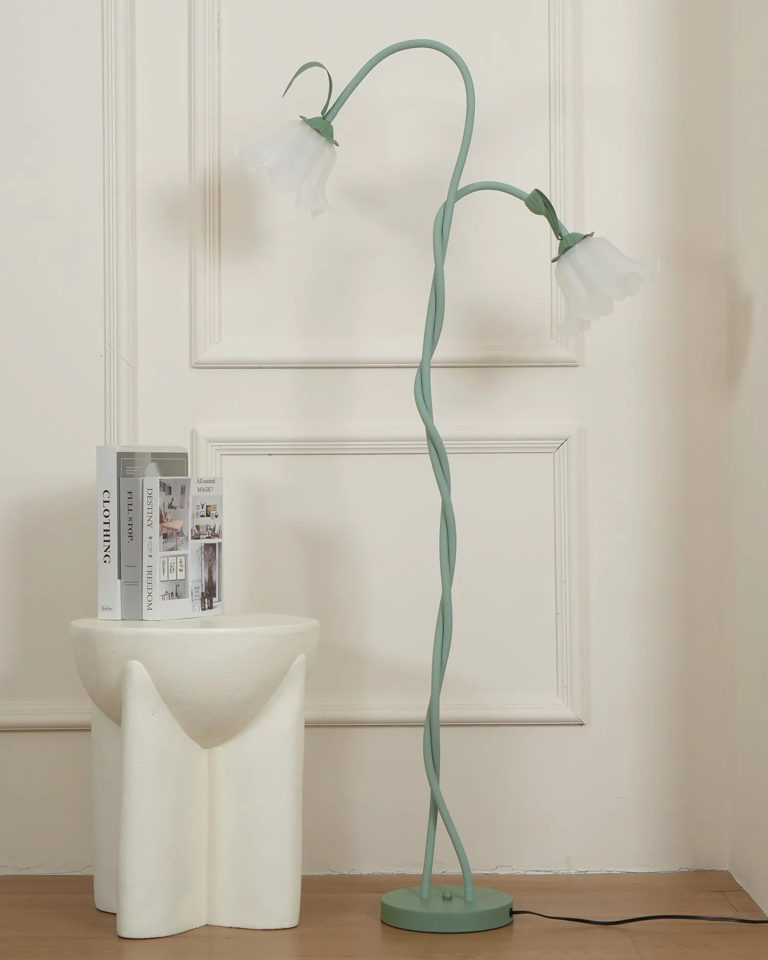 Creatieve multi-kops wikkelbloemvormige vloerlamp HL403