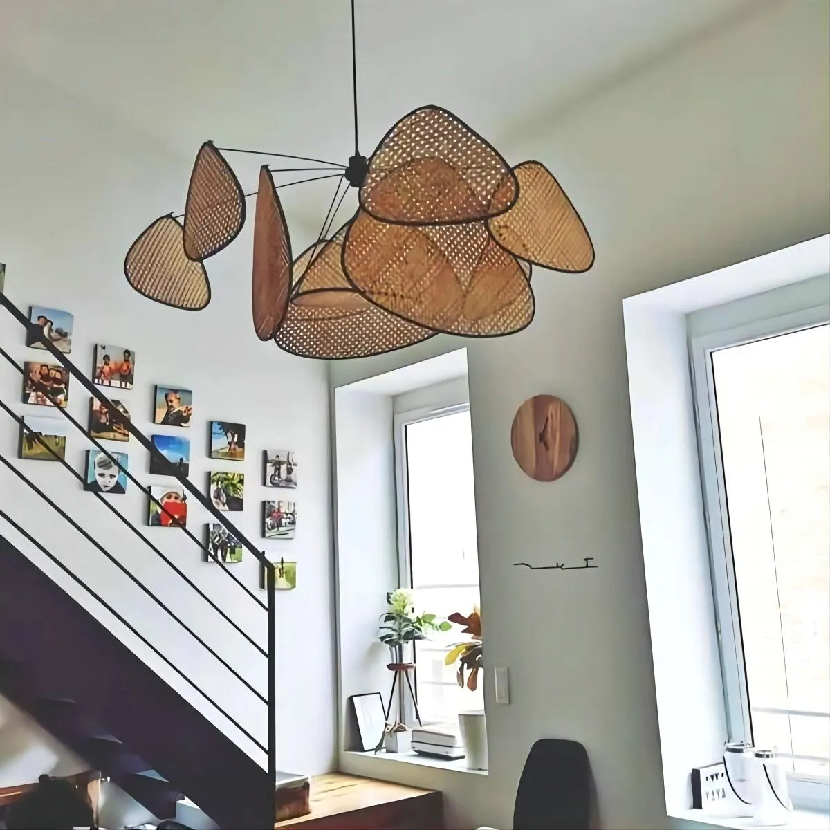 Natuurlijk Rotan Hanglamp Screen Cannage