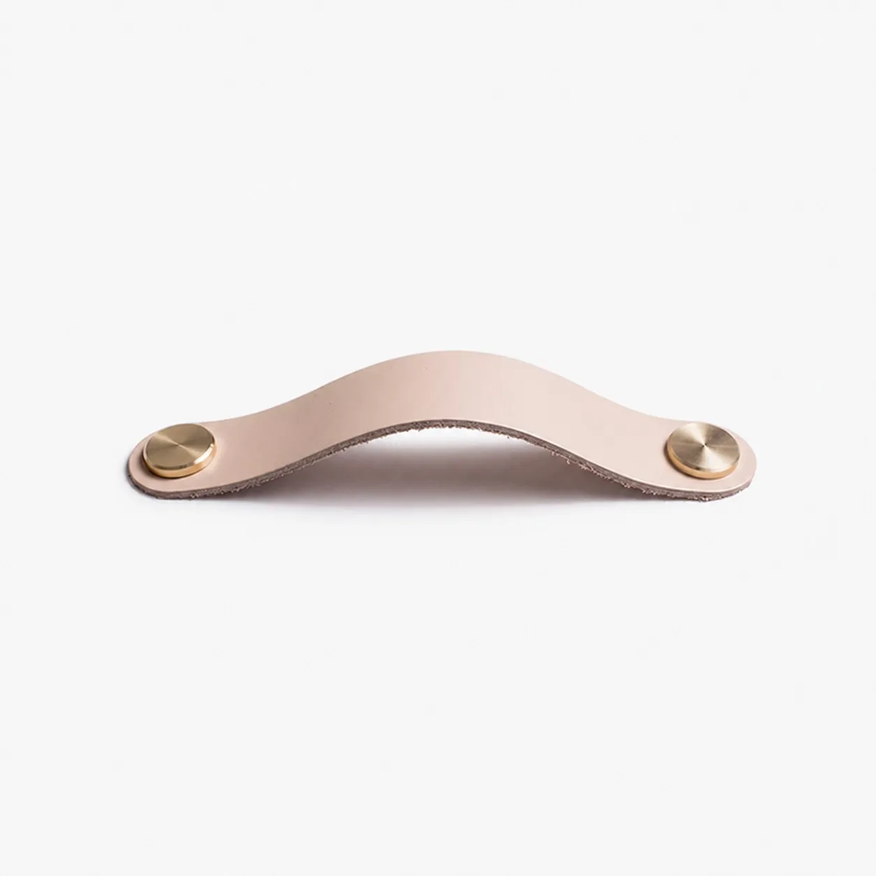 Cowhide leather and brass cabinet pull handle color and size option