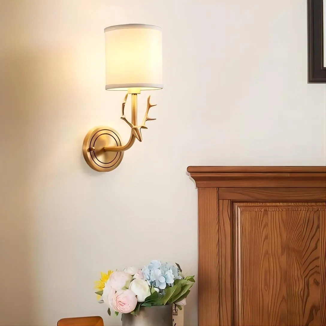 Hertenkop Wandlamp