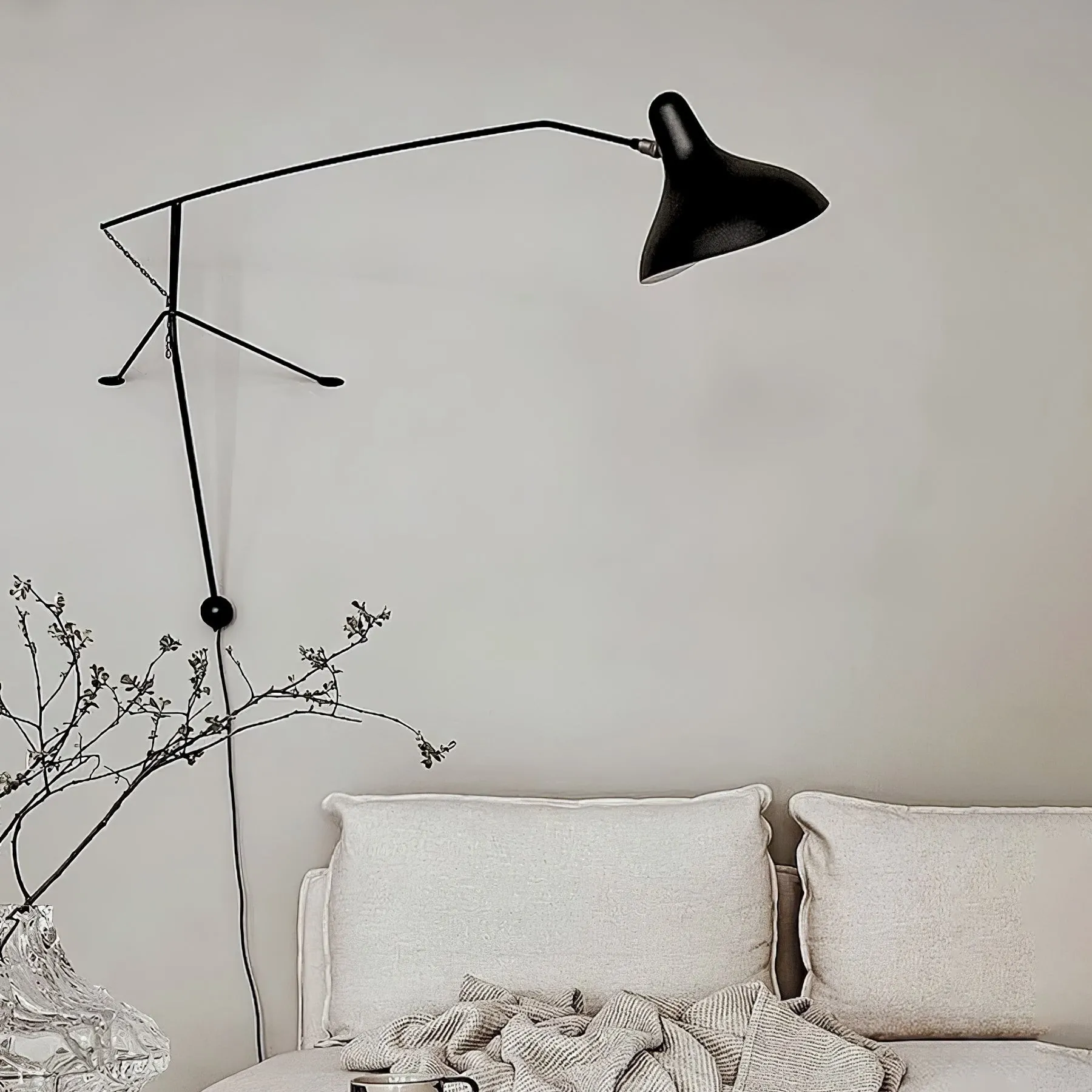 Moderne eendenbek-design Mantis Arm Wandlamp HL1112