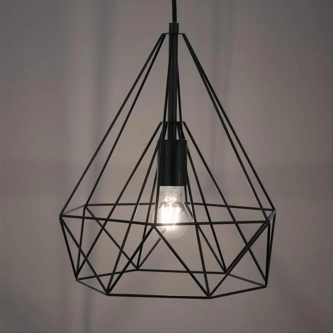 Zwarte Draad Hanglamp