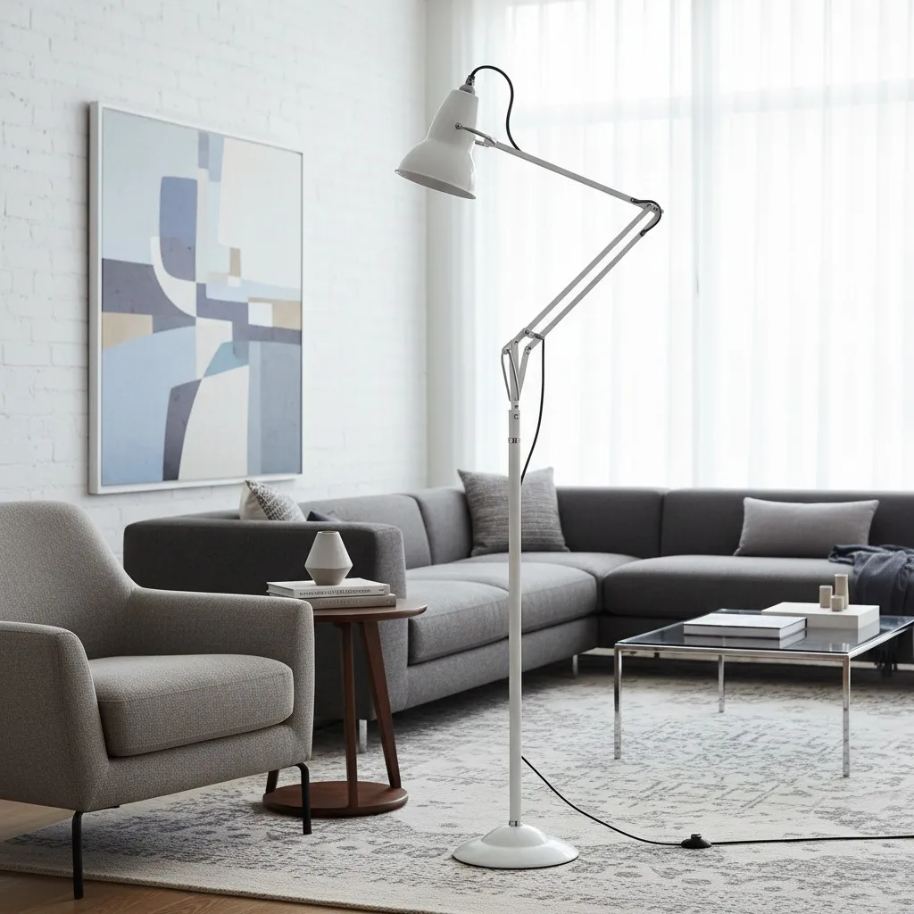 Modryx Verstelbare Klassieke Metalen Vloerlamp - Moderne Richtbare Vloerlamp voor de Woonkamer HL2340