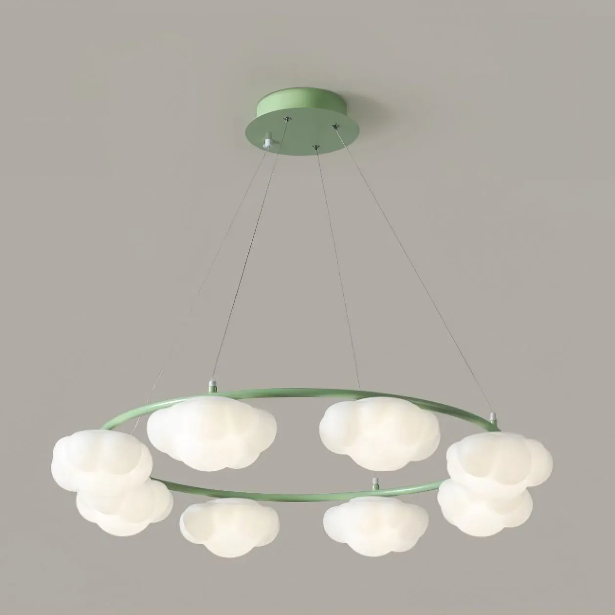 Crèmekleurige stijl creatieve persoonlijkheid wolken kroonluchter HL893