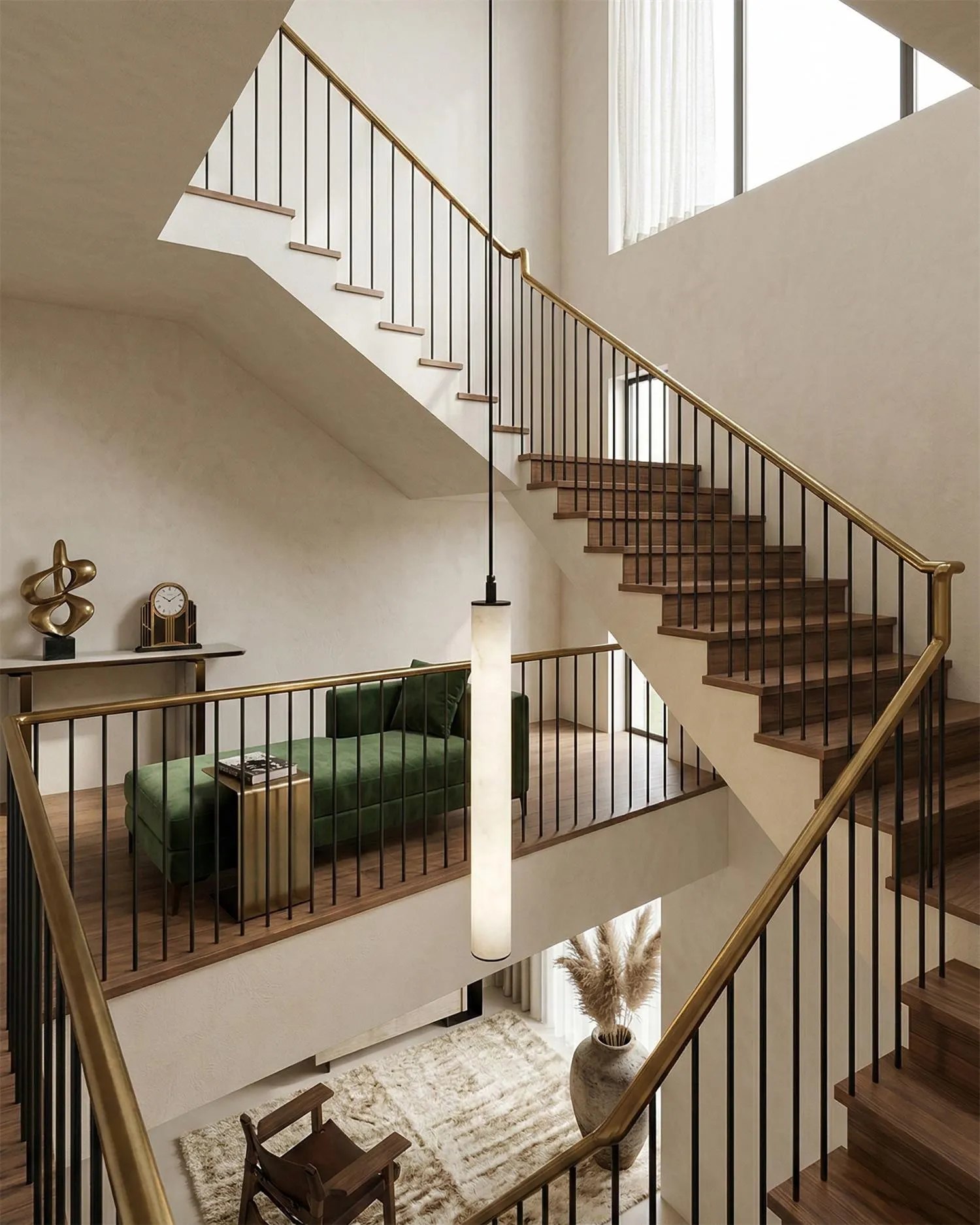 Calder Alabaster Tube Hanglamp HL2900