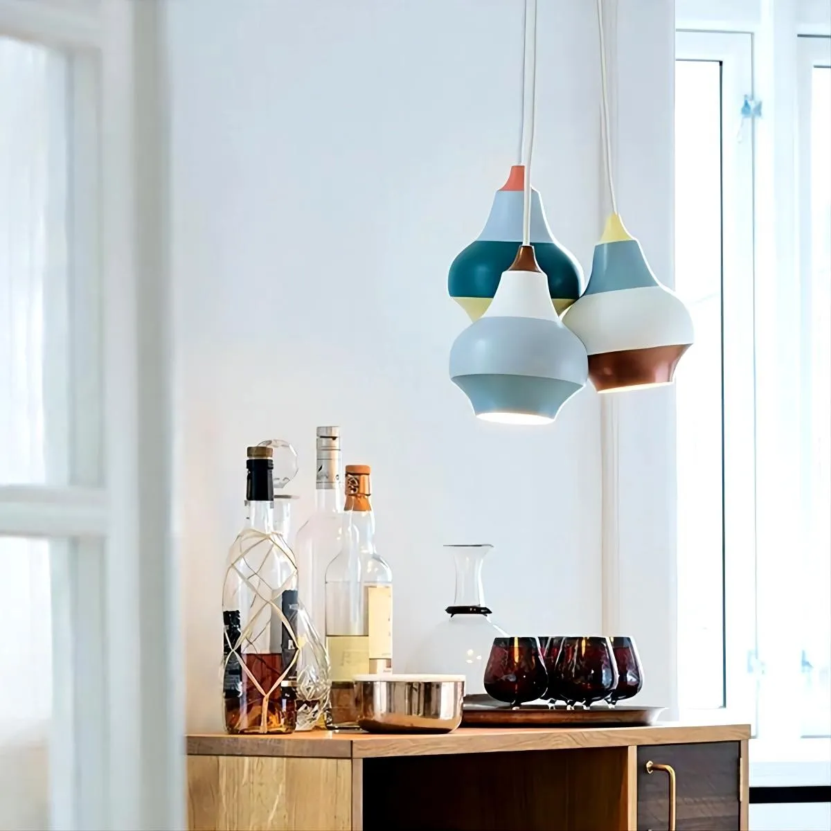 Macaron Design Cirque Gestreepte Hanglamp HL220