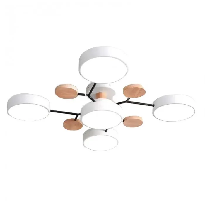 Nordic Vertakte Schijf LED Warm Witte Plafondlamp HL314