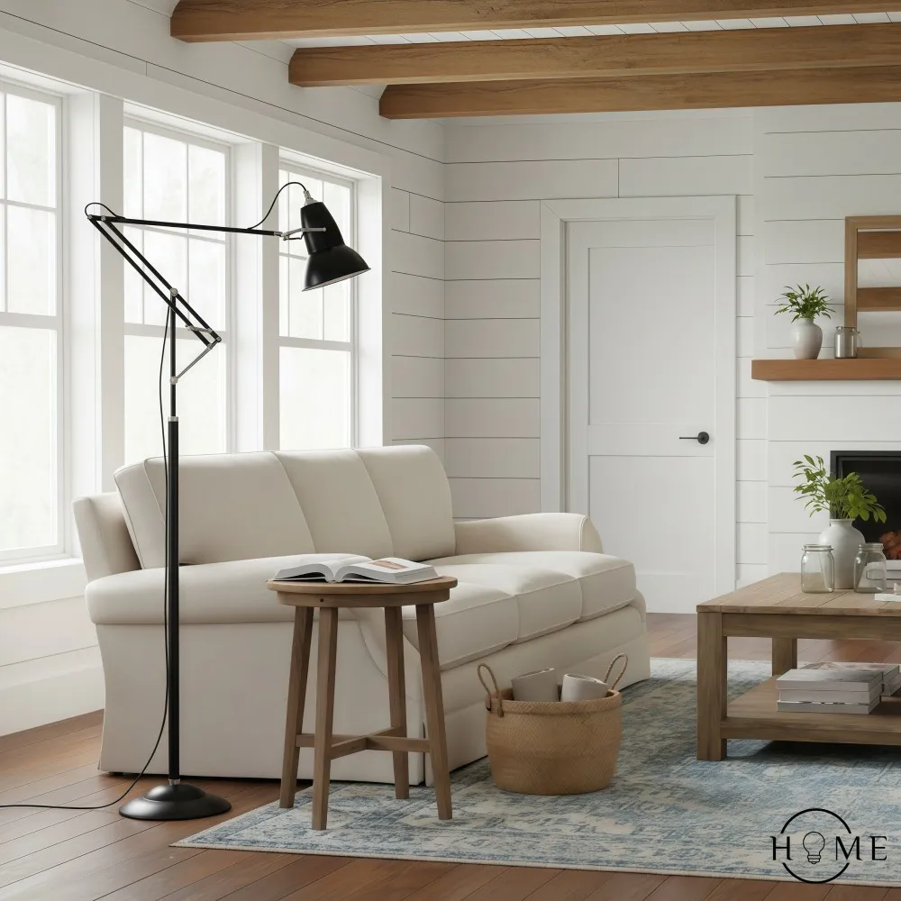 Modryx Verstelbare Klassieke Metalen Vloerlamp - Moderne Richtbare Vloerlamp voor de Woonkamer HL2340