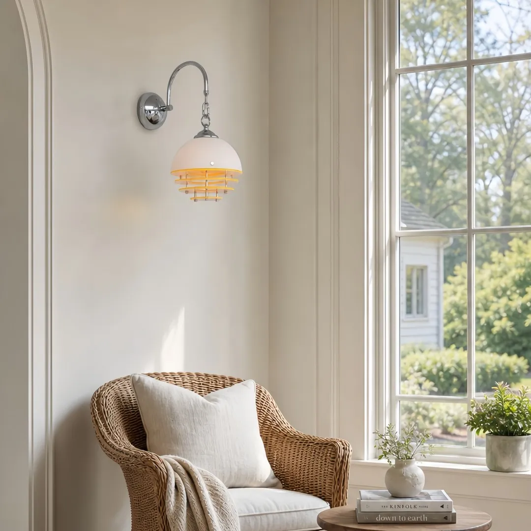 Afterglow Sunset Bauhaus glazen acryl wandlamp - artistieke decoratieve lamp voor de slaapkamer HL3569