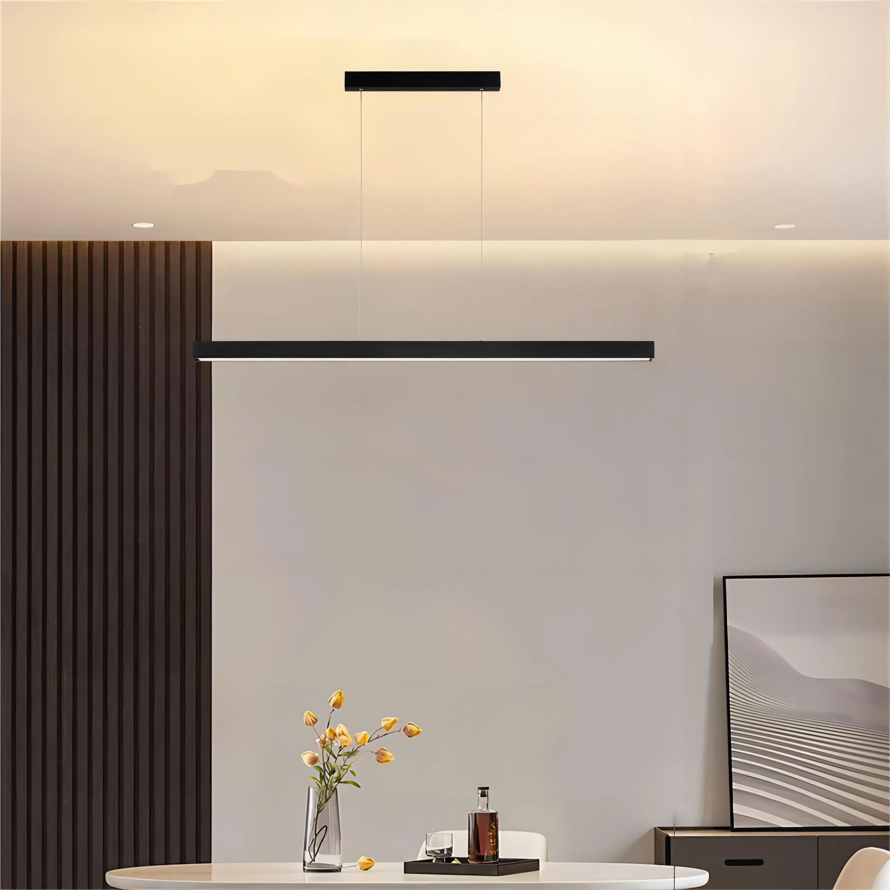 Industriële Metalen LED Horizontale Lineaire Kroonluchter HL99