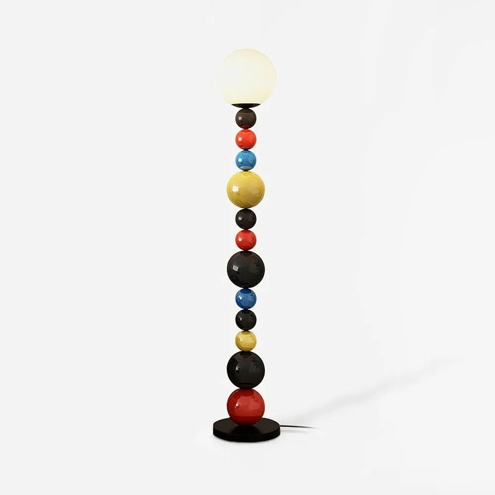 Kleurrijke ronde bol vloerlamp HL485
