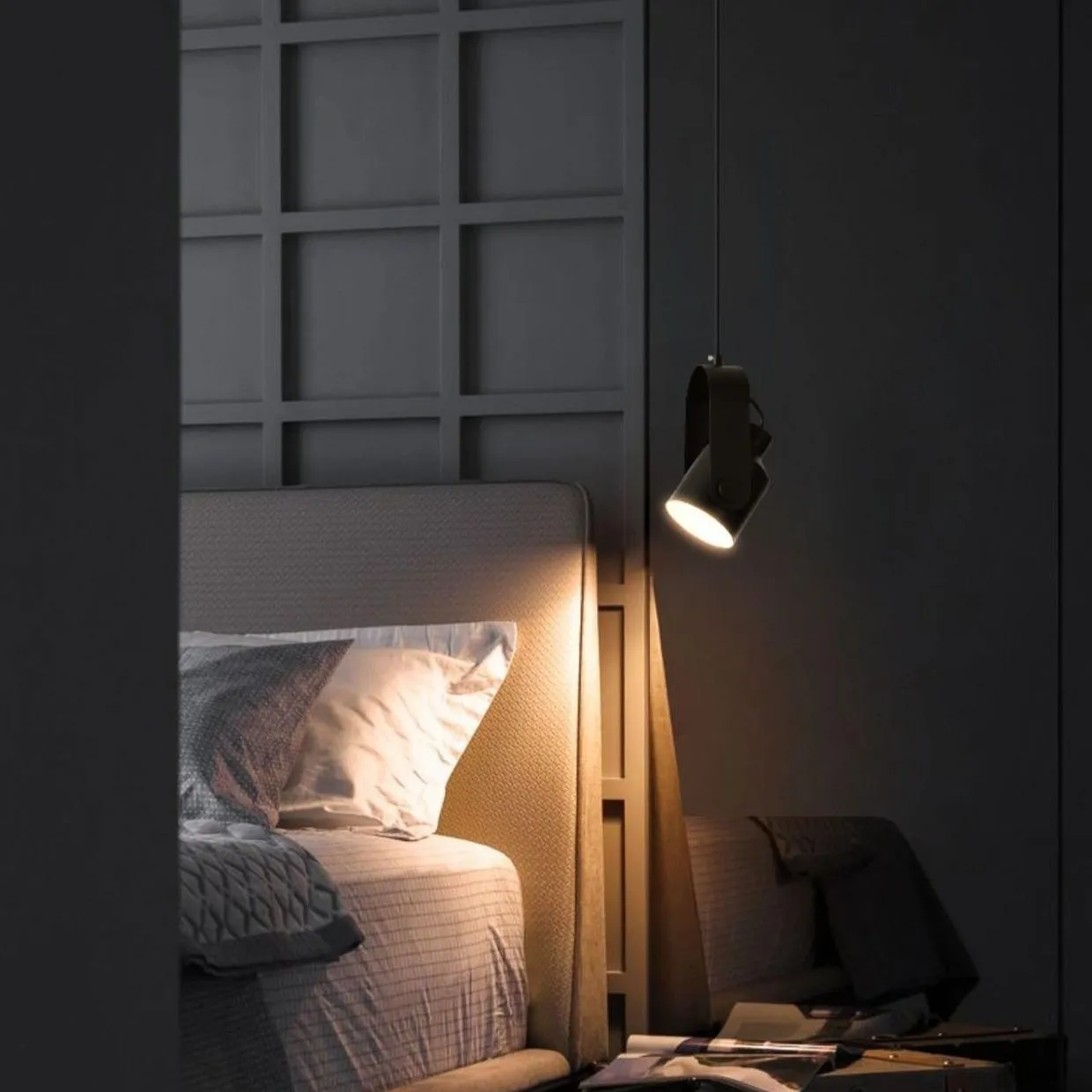 Verstelbare metalen kunst draaibare spot hanglamp HL125