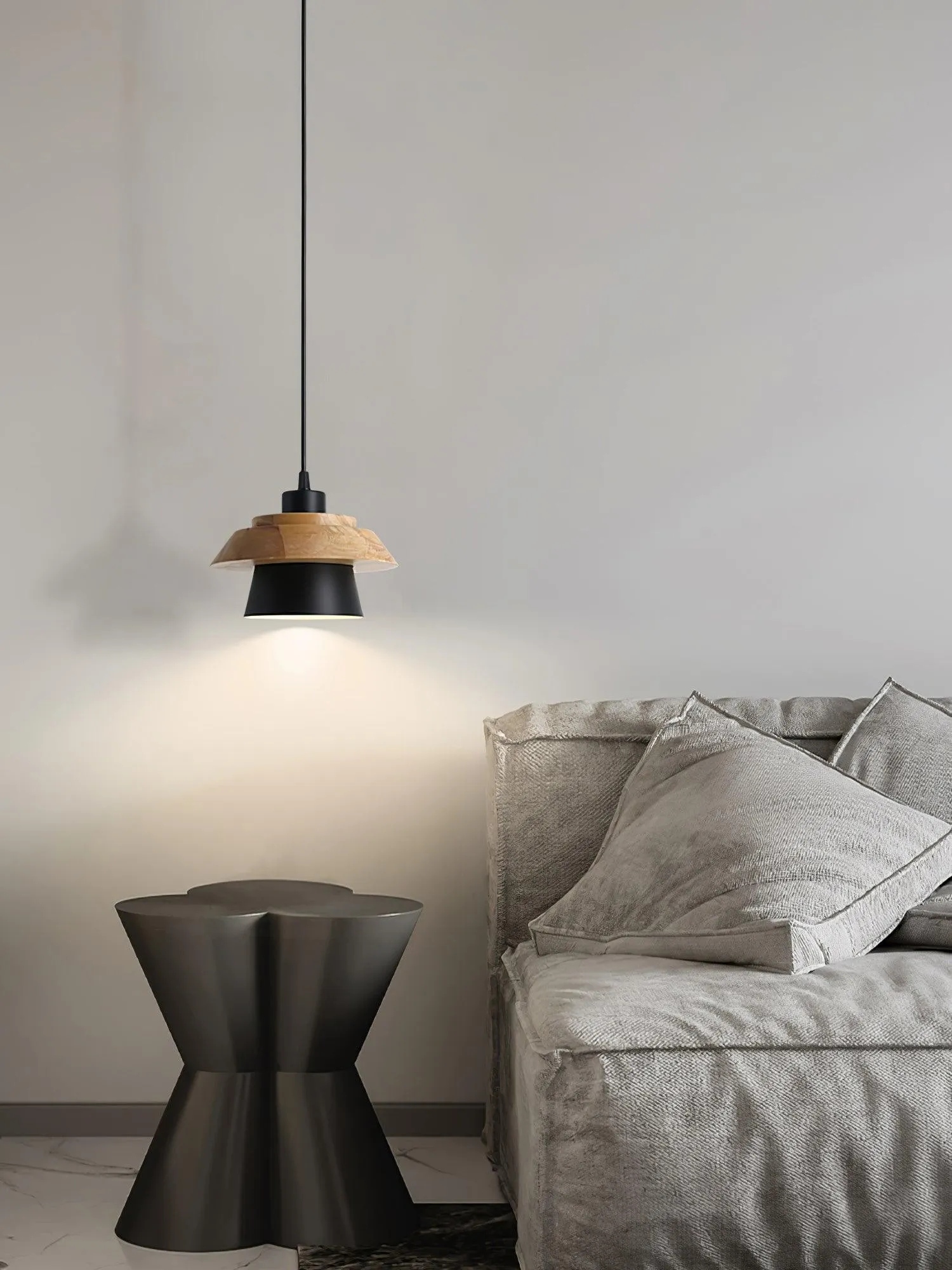 Hanglamp van steenhout HL728