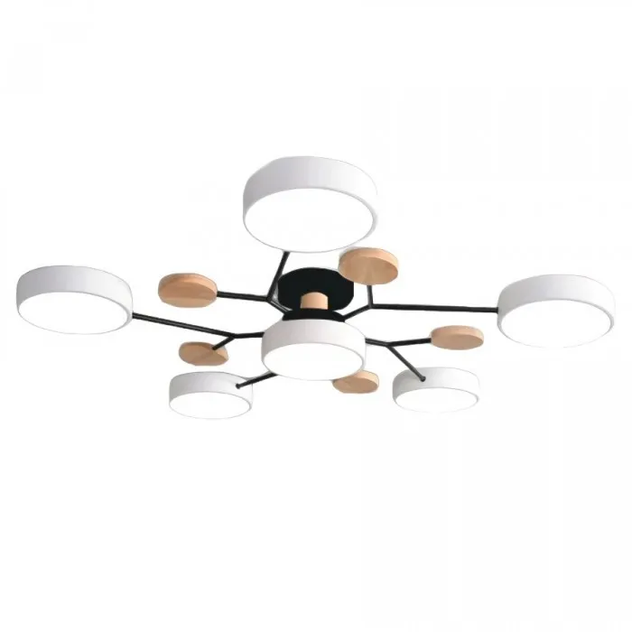 Nordic Vertakte Schijf LED Warm Witte Plafondlamp HL314