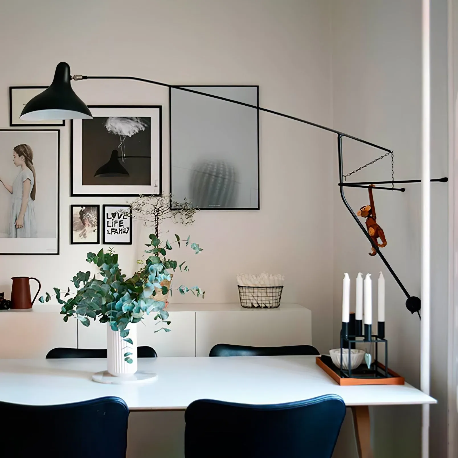 Moderne eendenbek-design Mantis Arm Wandlamp HL1112