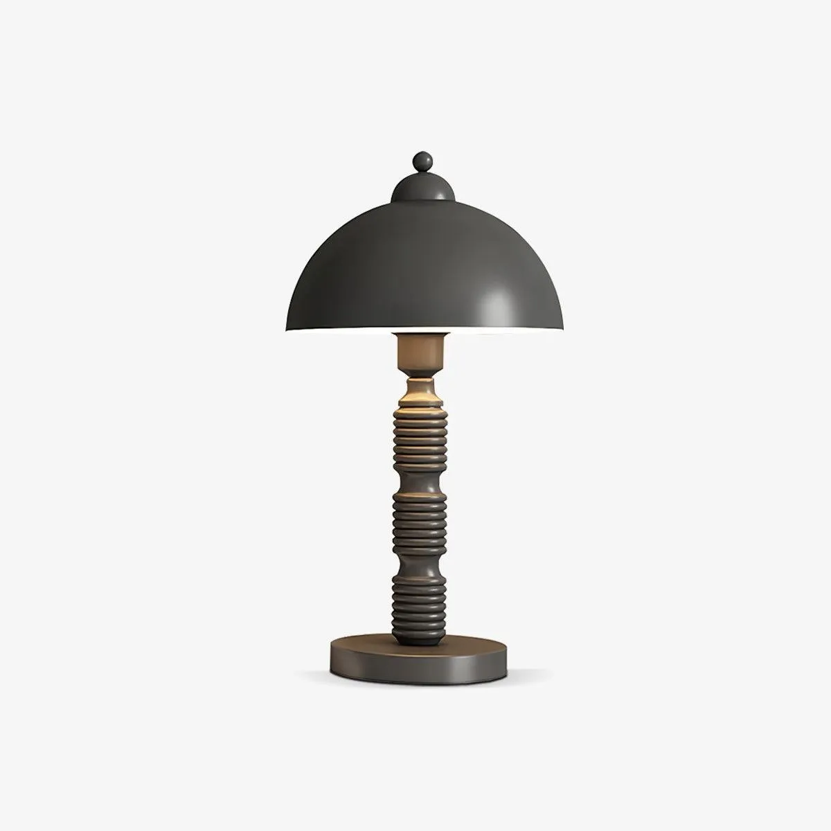 Nordic Iron Ronde Kap Geplooide Voet Tafellamp HL599