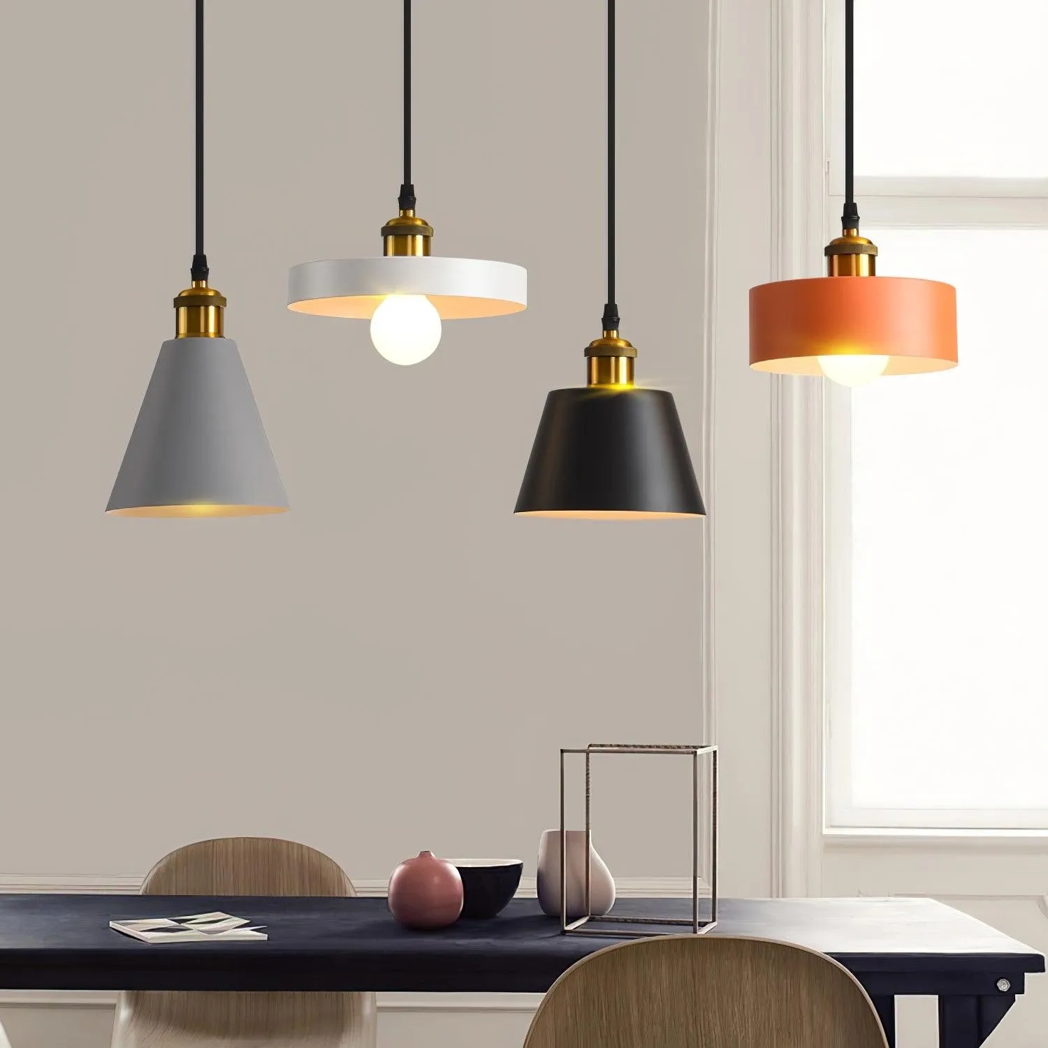 Moderne hars geometrische hanglamp HL787