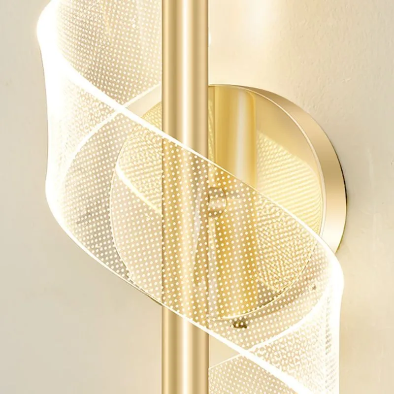 Gedraaide Acryl Stream Design wandlamp HL118