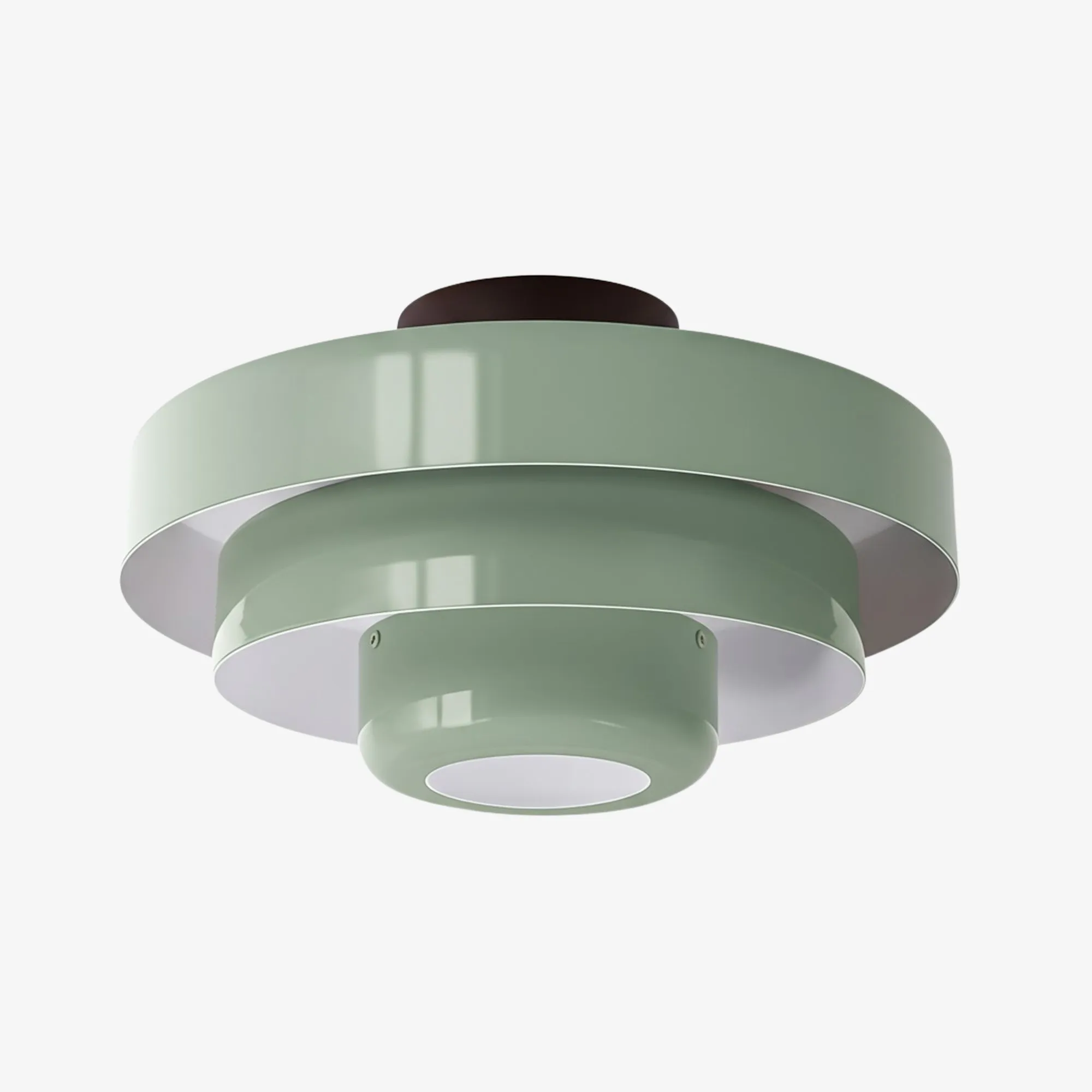 Veleora Bauhaus Drielaagse Plafondlamp - Kleurrijke Metalen Schijflamp HL1843