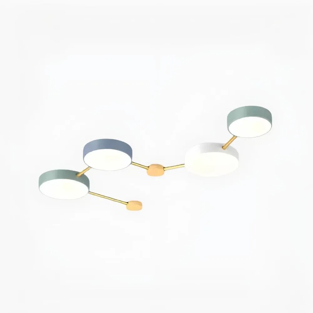 Nordic ronde LED plafondlamp - houten taklamp voor slaapkamer HL1347