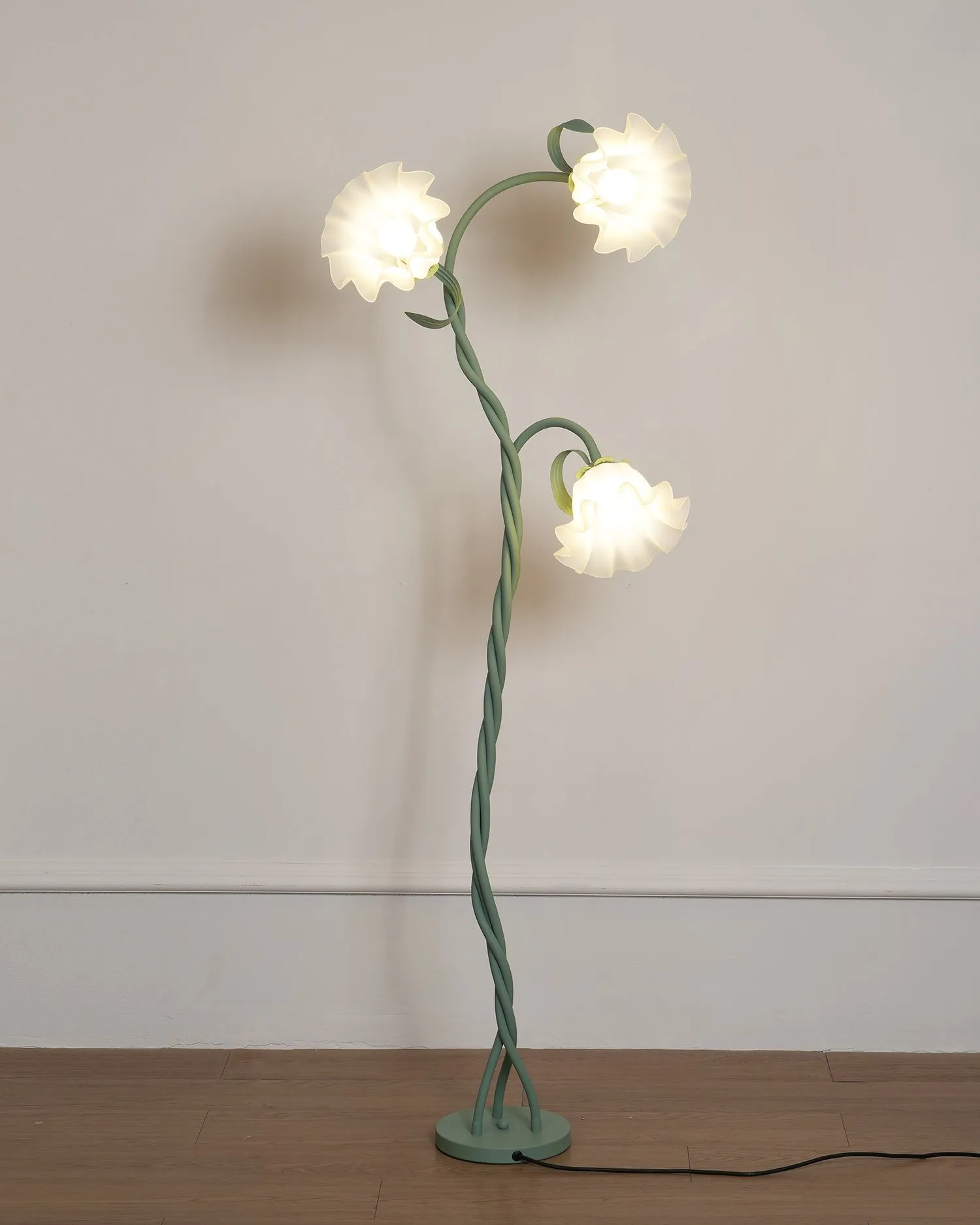 Creatieve multi-kops wikkelbloemvormige vloerlamp HL403