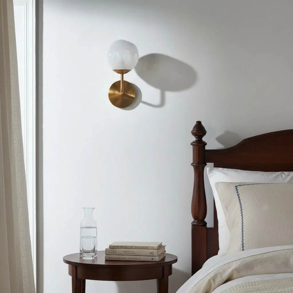 Modo Wandlamp van gebeeldhouwd glas - Moderne lamp met diffuus licht voor entrees HL1906