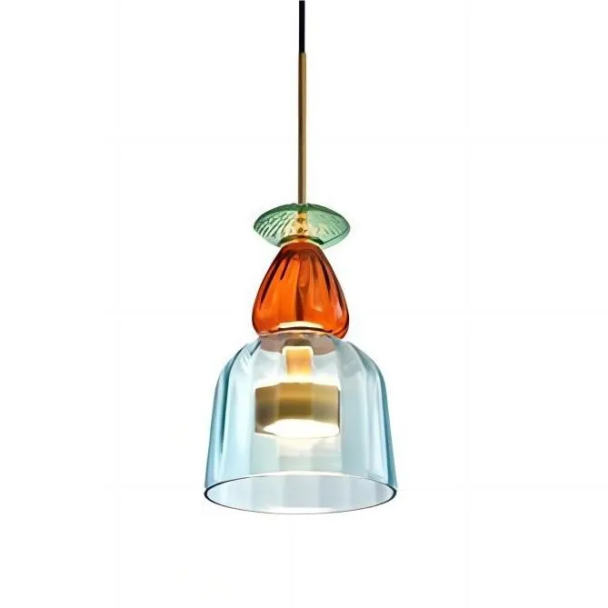 Scandinavische Macaron glas-in-lood design hanglamp HL213