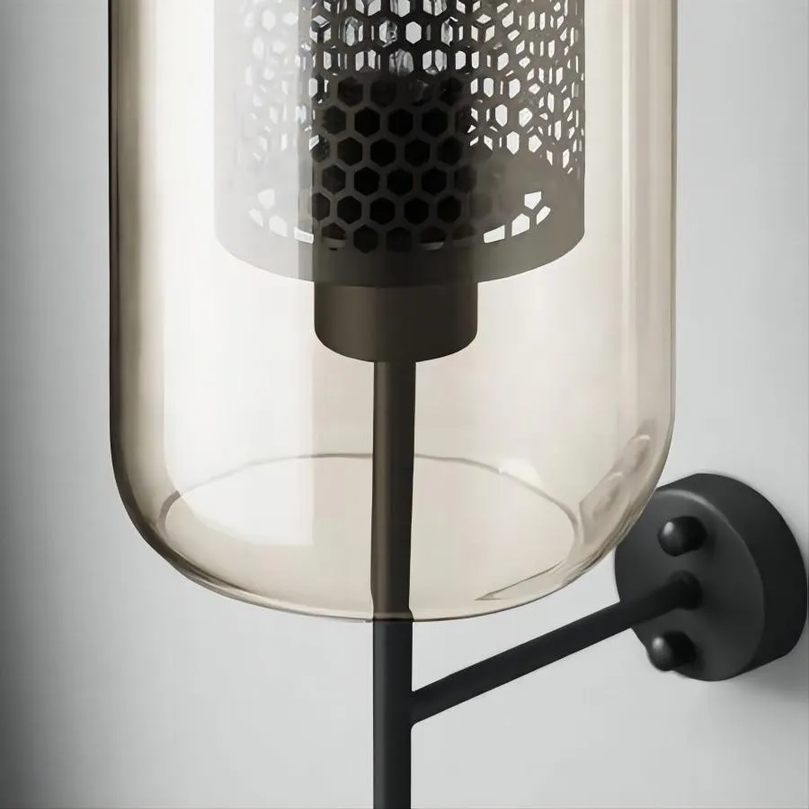 Vintage Glazen Wandlamp Woonkamer Industrieel HL50