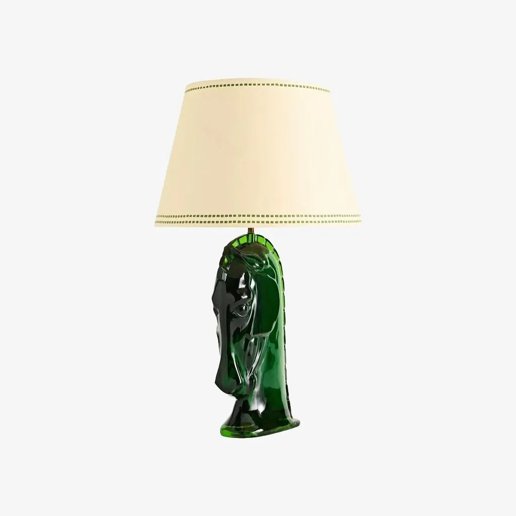 Modo Sculpturaal Paardenhoofd Tafellamp van Hars - Decoratieve Tafellamp voor Thuis en Kantoor HL1897