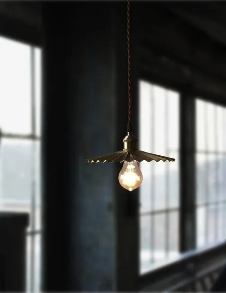 Koperen paraplu hanglamp