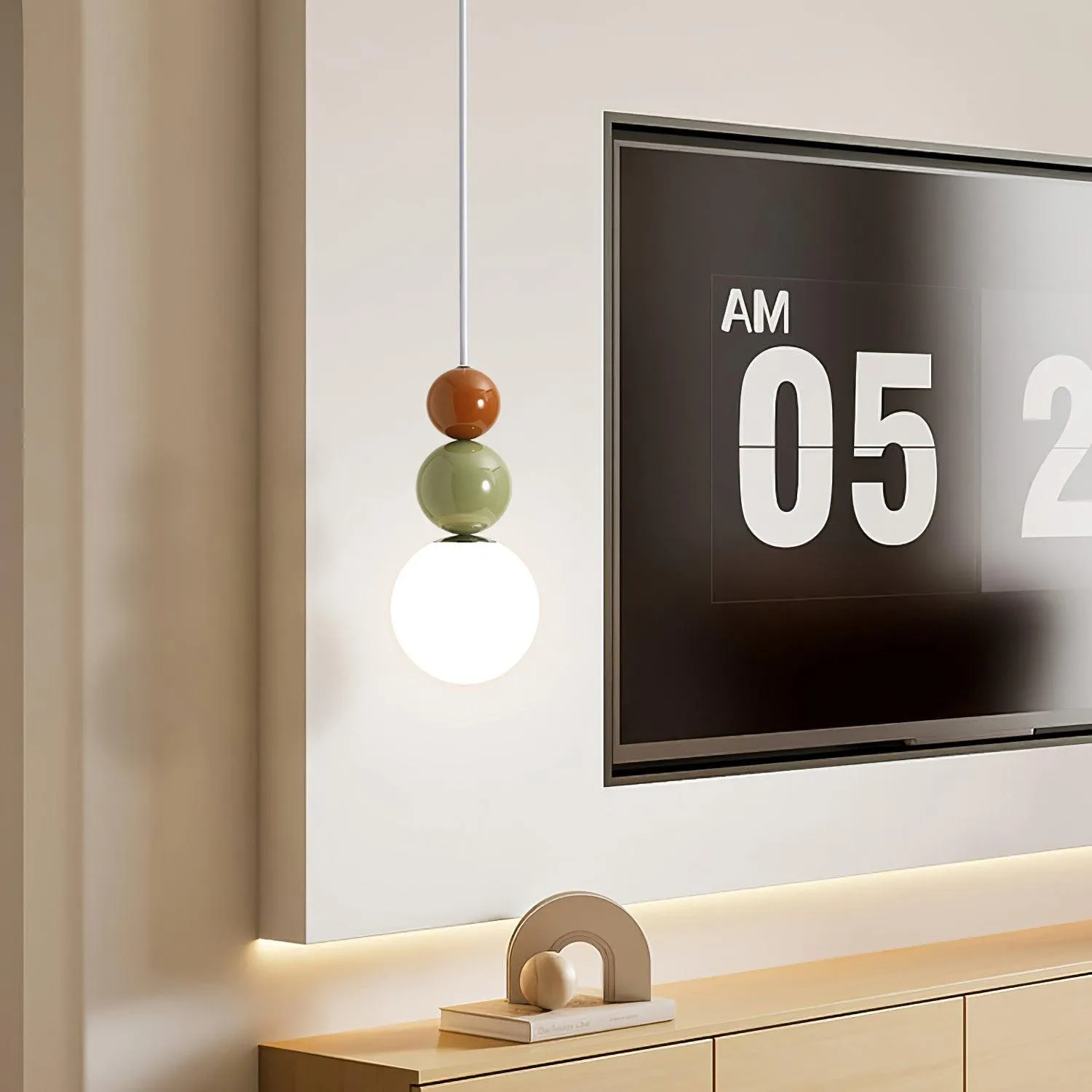 Nordic Cream Moderne Eenvoudige Dot Hanglamp HL460