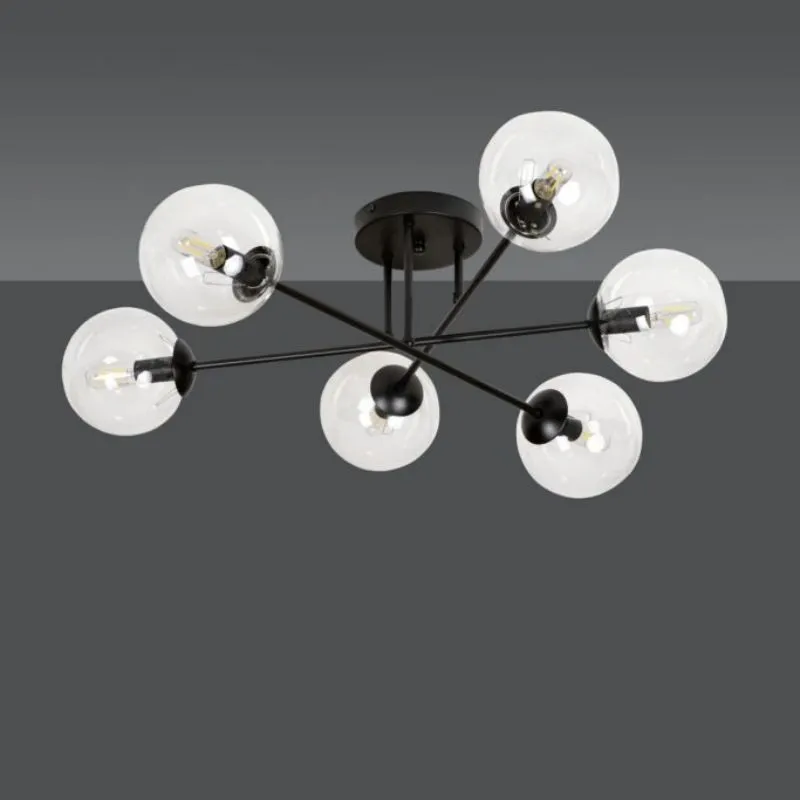 Brendi 6B Glazen Bol Plafondlamp