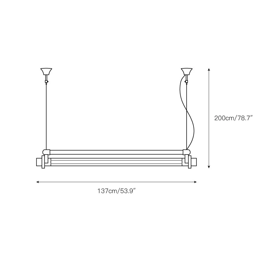 DDR industriële buishanglamp HL3037