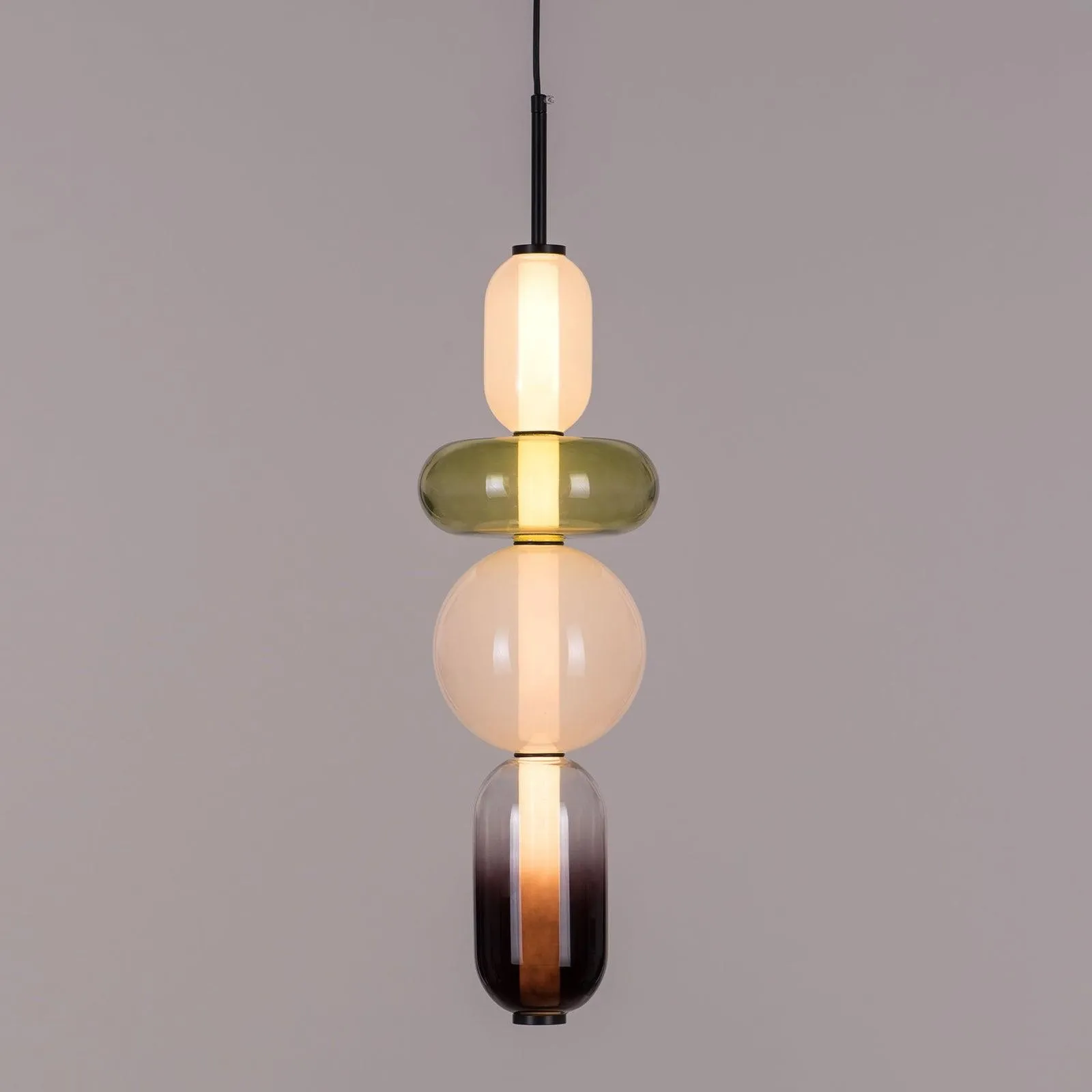 Noordse Hanglamp Van Gebrandschilderd Glas HL299