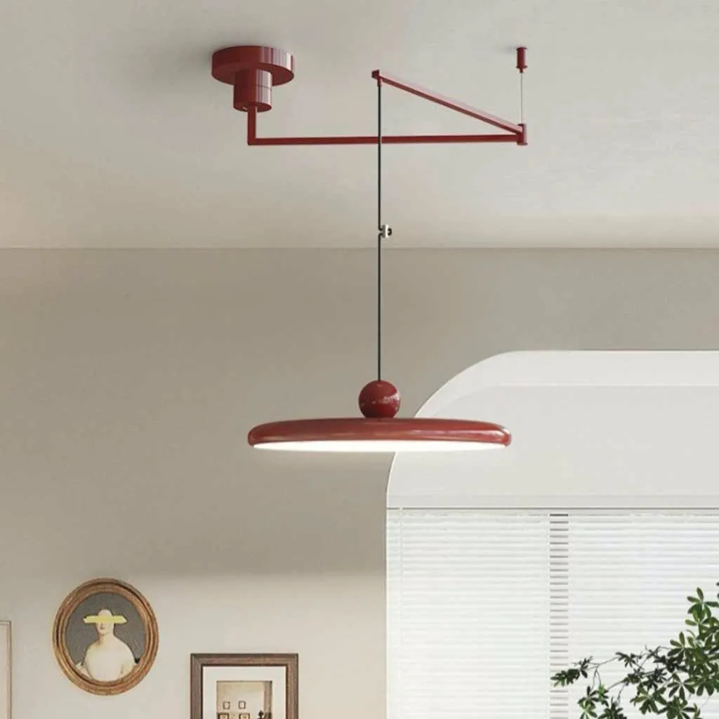 Eenvoudige moderne verstelbare hanglamp met zwenkarm HL885