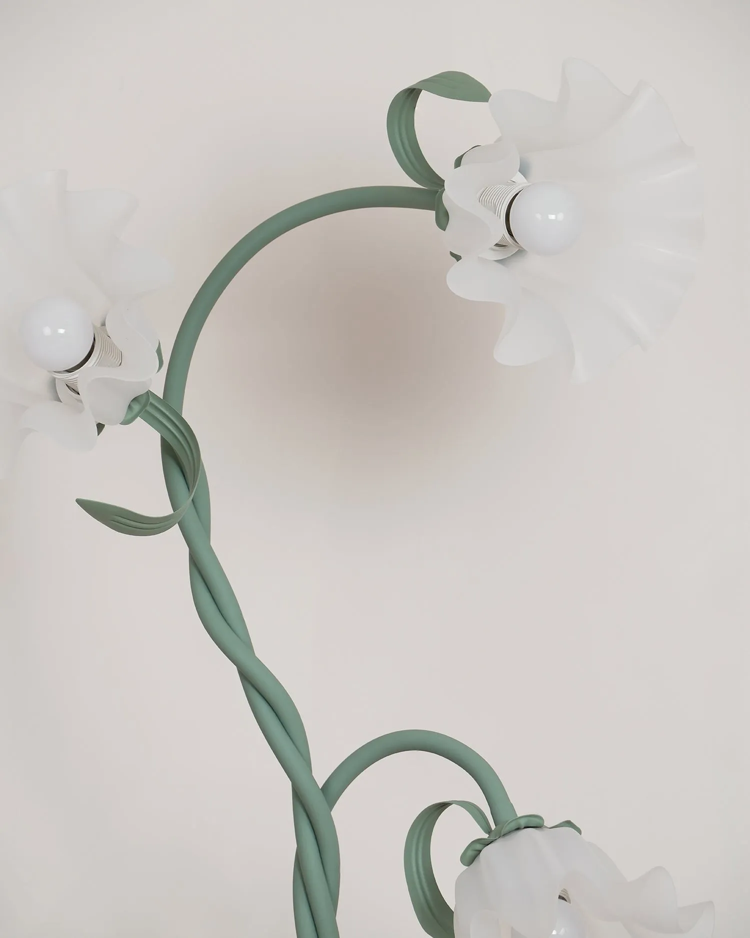 Creatieve multi-kops wikkelbloemvormige vloerlamp HL403