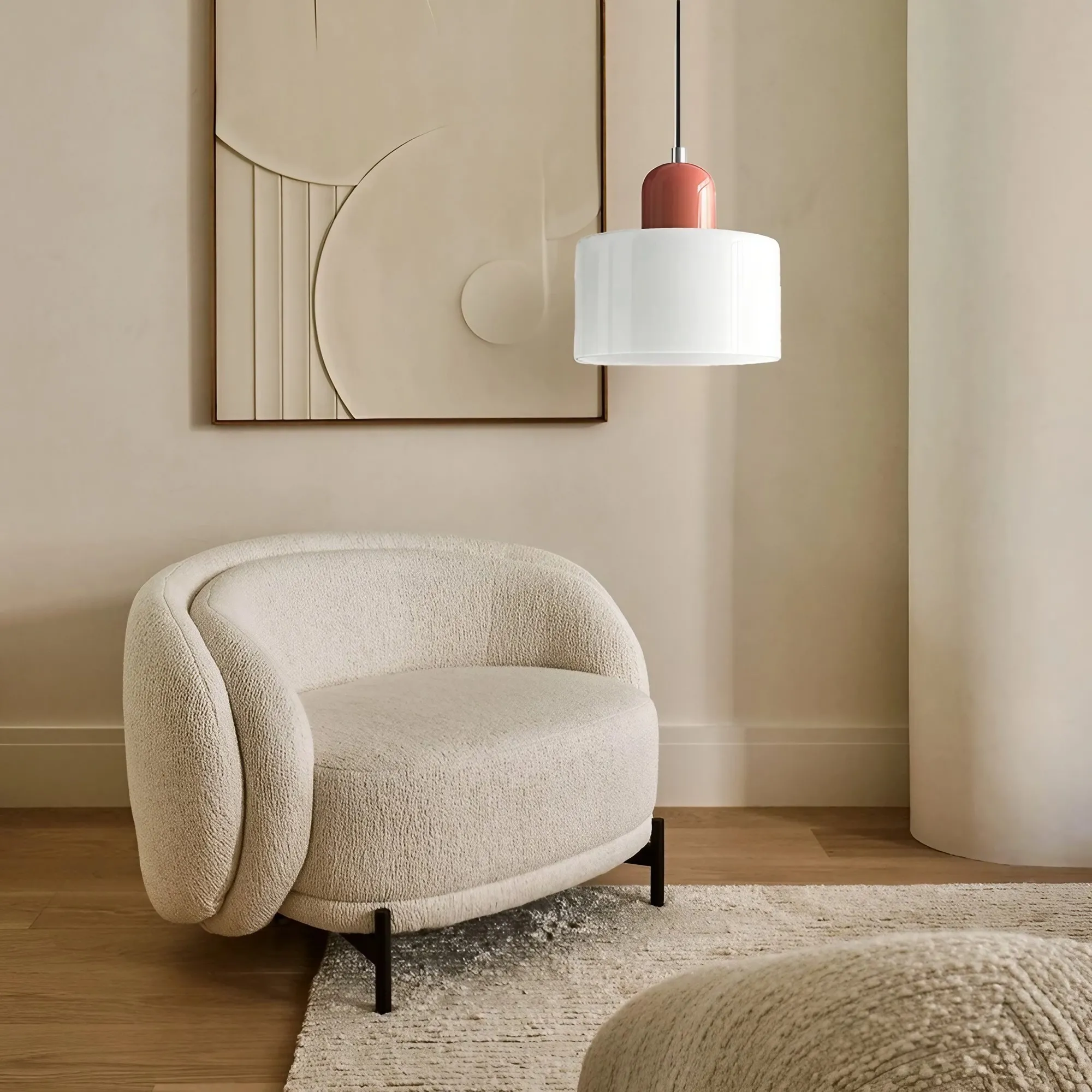 Kalo Cilinder Hanglamp - Glazen Lamp in Scandinavische Stijl voor Eet en Slaapkamer HL107