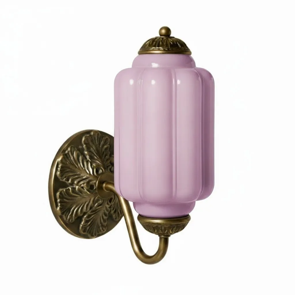 Vintage Melkglas Eloise Kandelaar Wandlamp HL844