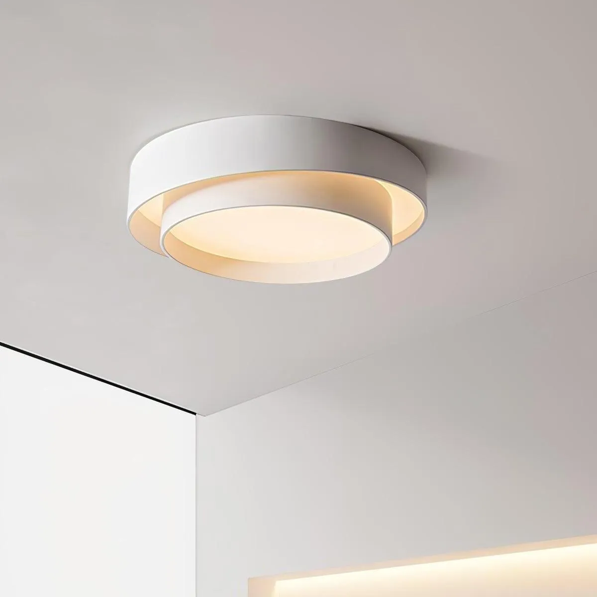 Dubbele ronde schijf Melody plafondlamp HL165