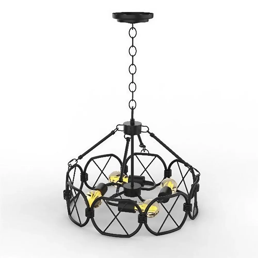 Rustieke Industriële Kooi Hanglamp HL241