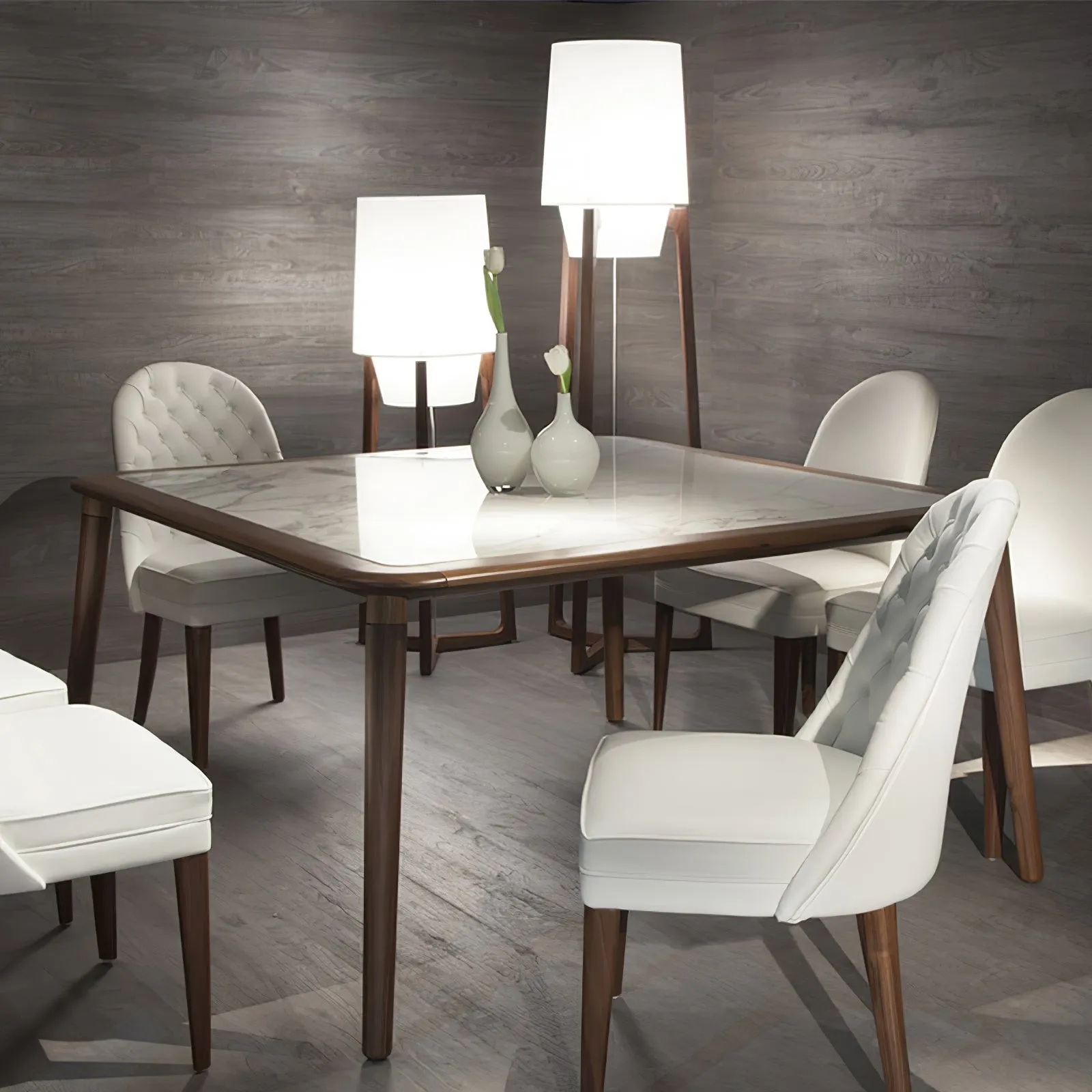 Moderne eenvoudige Chinese stijl massief houten vloerlamp HL569