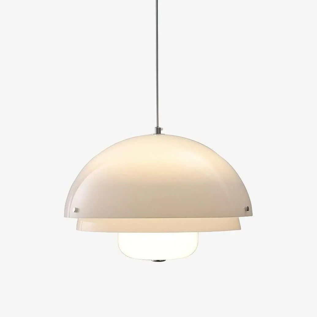 Moderne Melk Witte Multilagen Sferische Hanglamp HL309