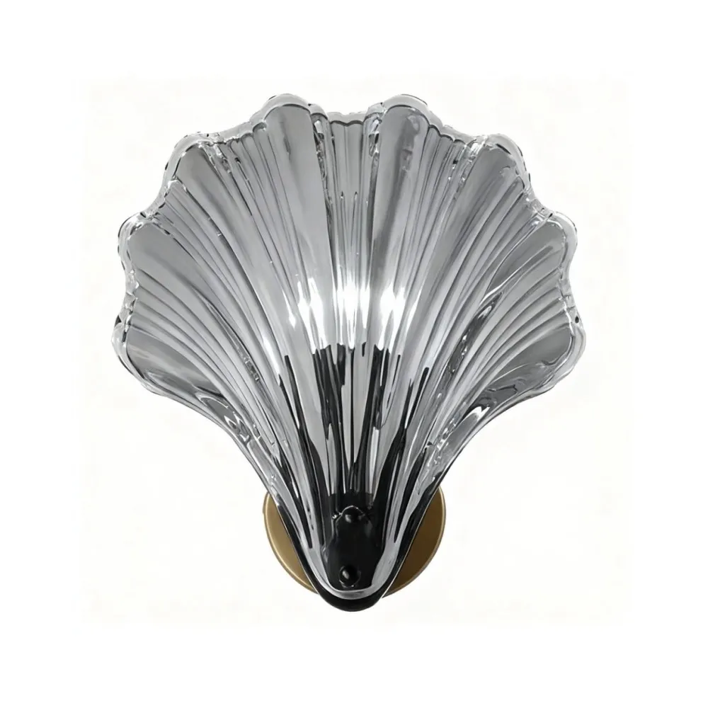 Moderne glazen design wandlamp in schelpvorm HL61