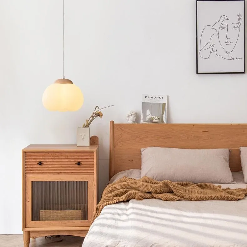 Minimalistische Art Deco houten hars hanglamp HL127