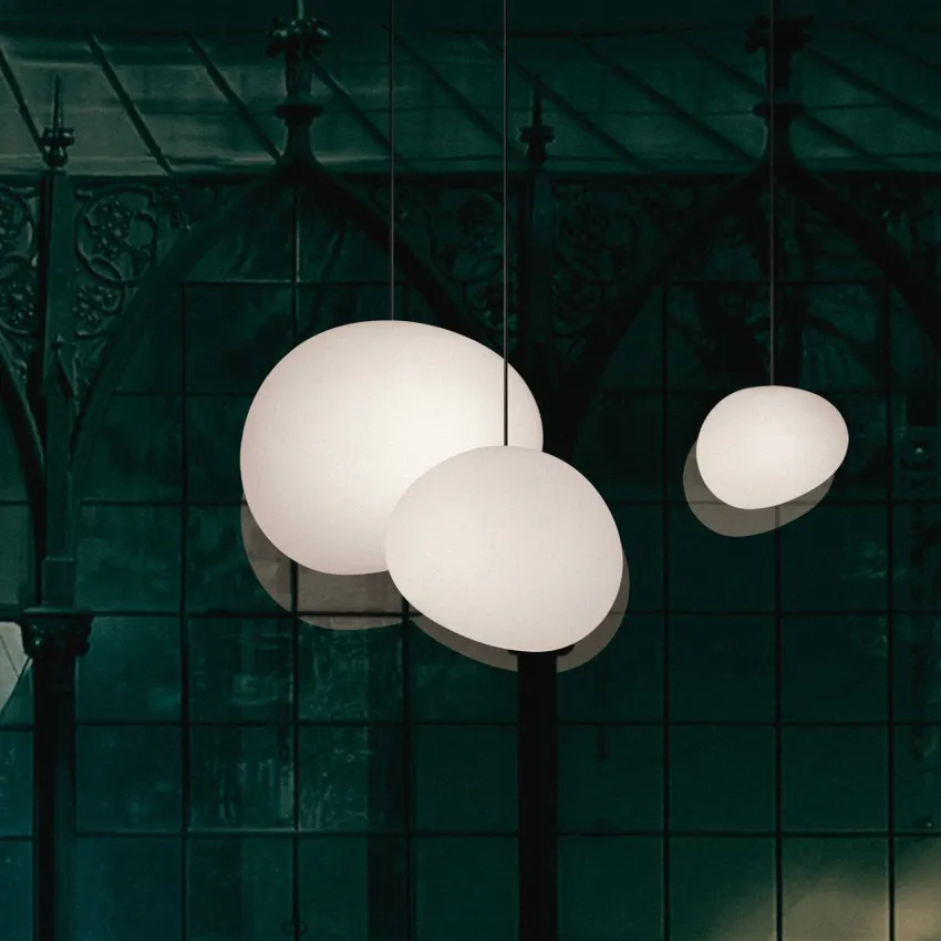 Art Deco Stonea Melkglazen Hanglamp