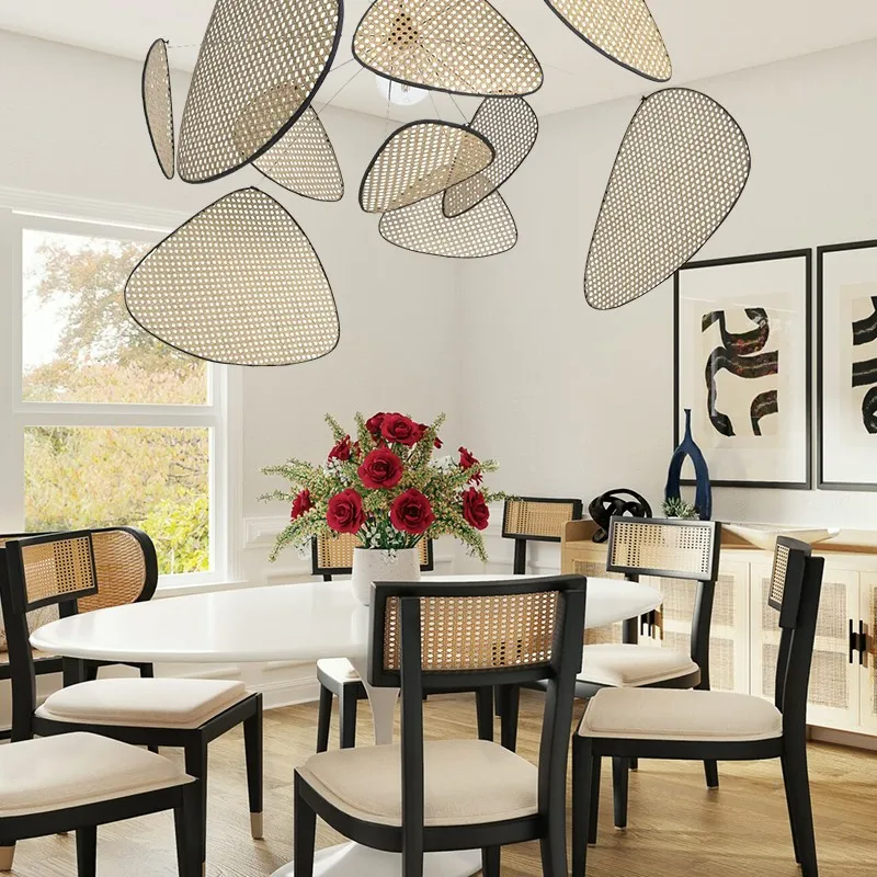 Natuurlijk Rotan Hanglamp Screen Cannage