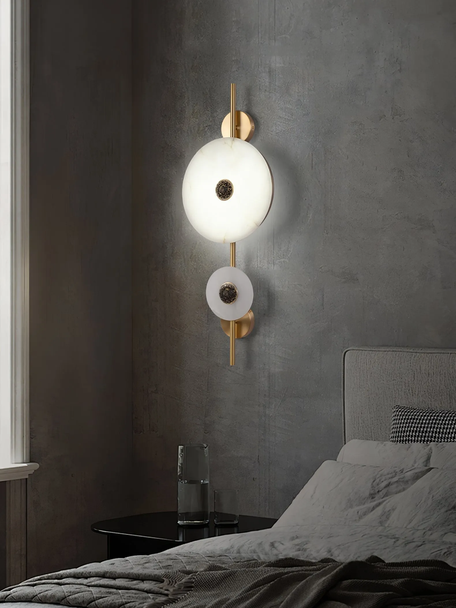 Alabaster Eclipse wandlamp HL2945