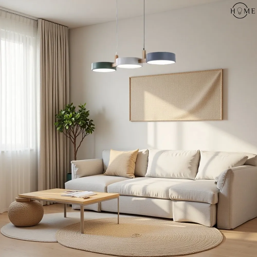 Nordic Modern Eenvoudige Macaron 3 Kops Hanglamp HL683