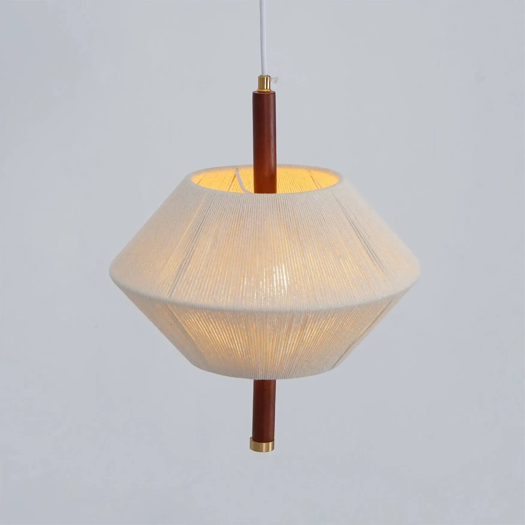 Japanse Wabi-Sabi-stijl geweven stoffen hanglamp HL880