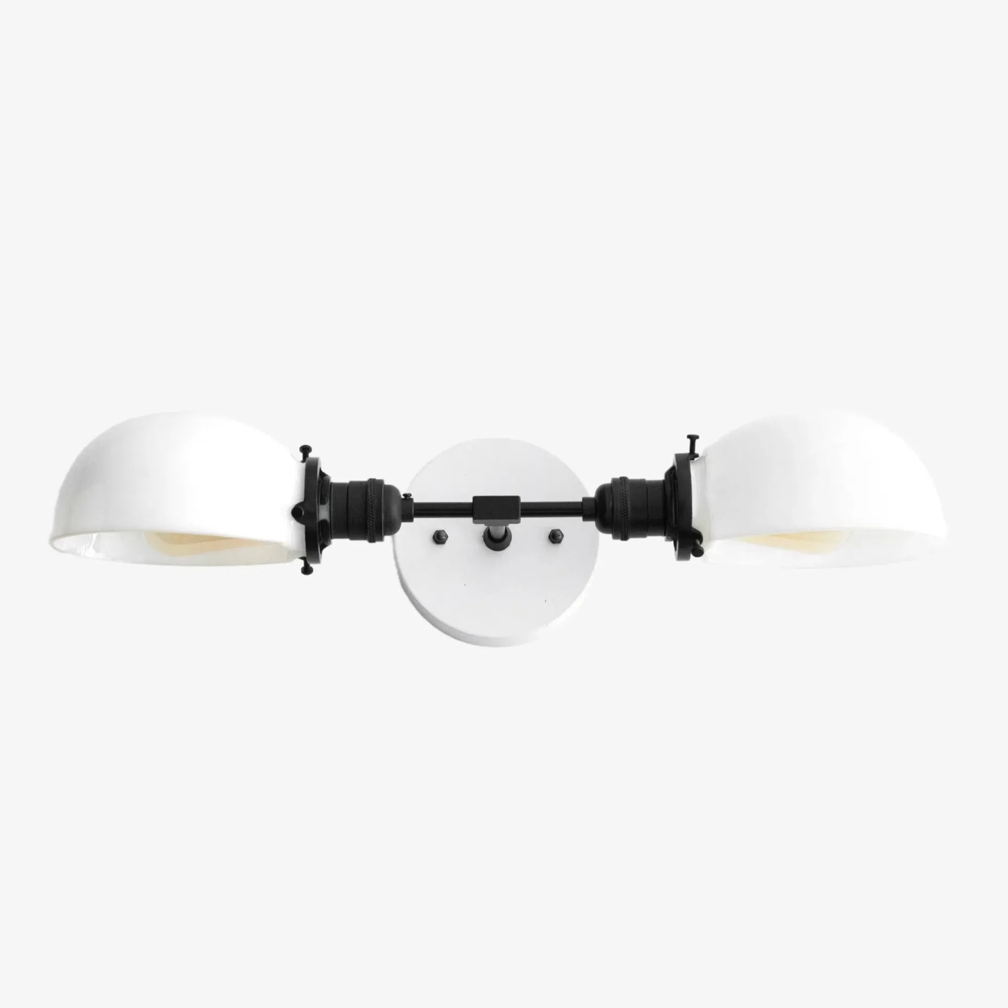 Ornato Luxe Mid-Century Vanity Light - Badkamerarmatuur van messing met opaalglas HL1688